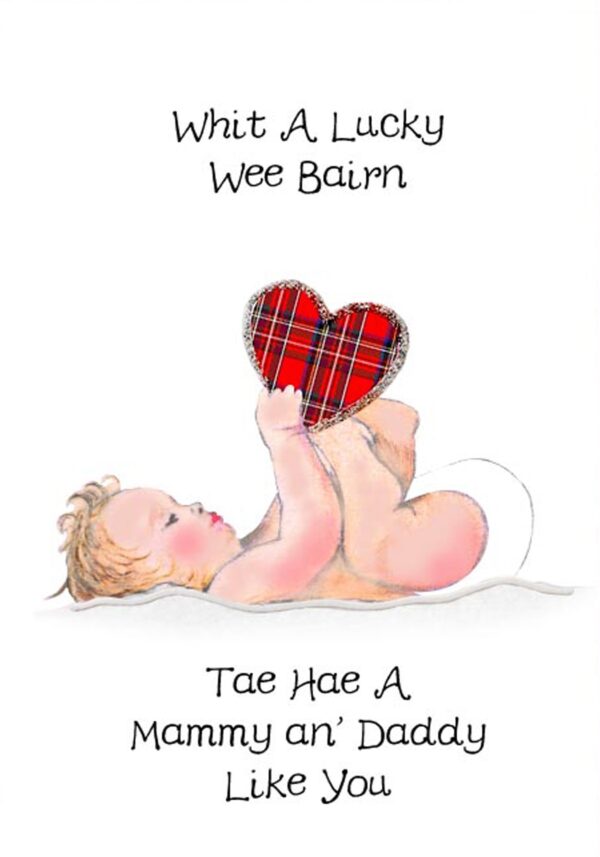 New Baby Mammy and Daddy Card WWBA62