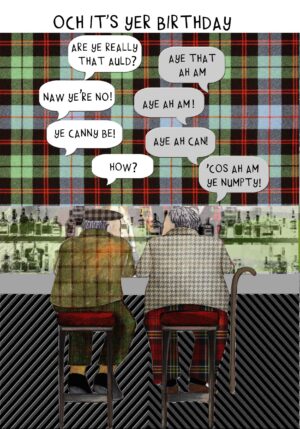 Birthday Auld Men Chatting Card WWBD153