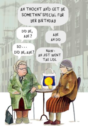 Birthday Auld Women Chatting Card WWBD155