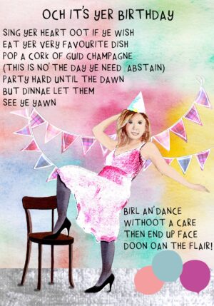 Birthday Sing Yer Heart Oot Card WWBD163