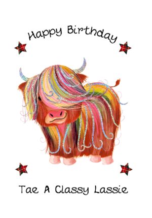 Birthday Classy Lassie Card WWBD179