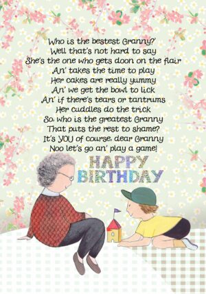 Birthday Tae the Bestest Granny Card WWBD197