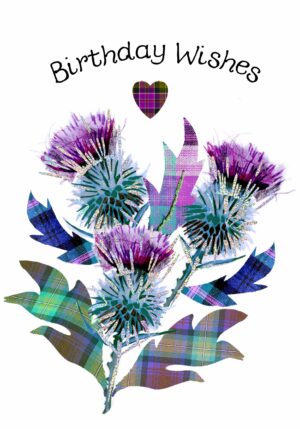 Birthday Thistles Card WWBD216