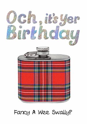 Birthday Fancy A Wee Swally Card WWBD233