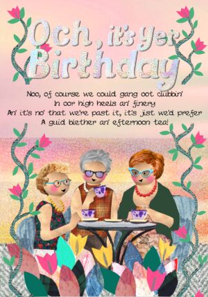 Birthday Blether an Efternoon Tea Card WWBD248