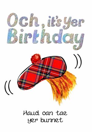 Haud oan tae yer Bunnet card WWBD37