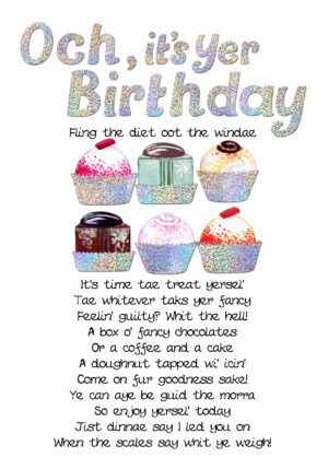 Birthday Chocolates Card WWBD40