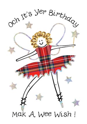 Scottish Birthday Card Fairy WWBD48