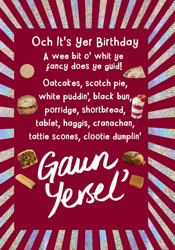 Birthday Gaun Yersel' Card WWBD81