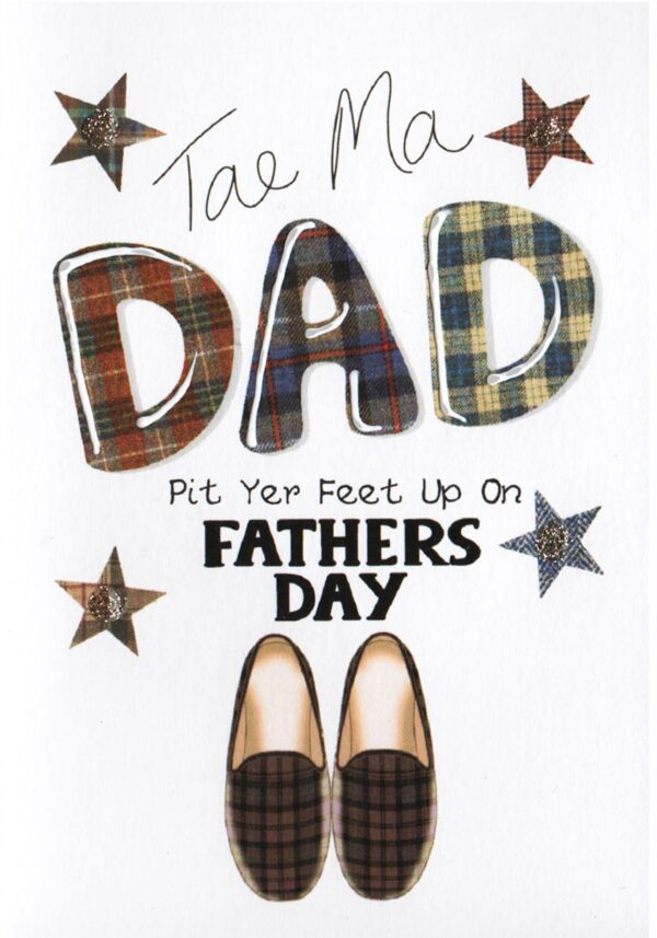 Fathers Day Card 'Pit Yer Feet Up' WWFD08