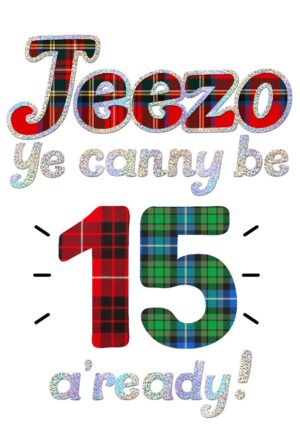 Birthday Jeezo Age 15 Card WWJZ15