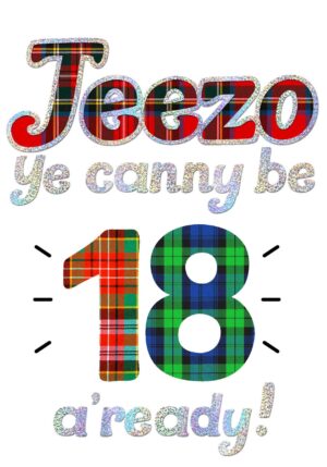 Birthday Jeezo Age 18 Card WWJZ18