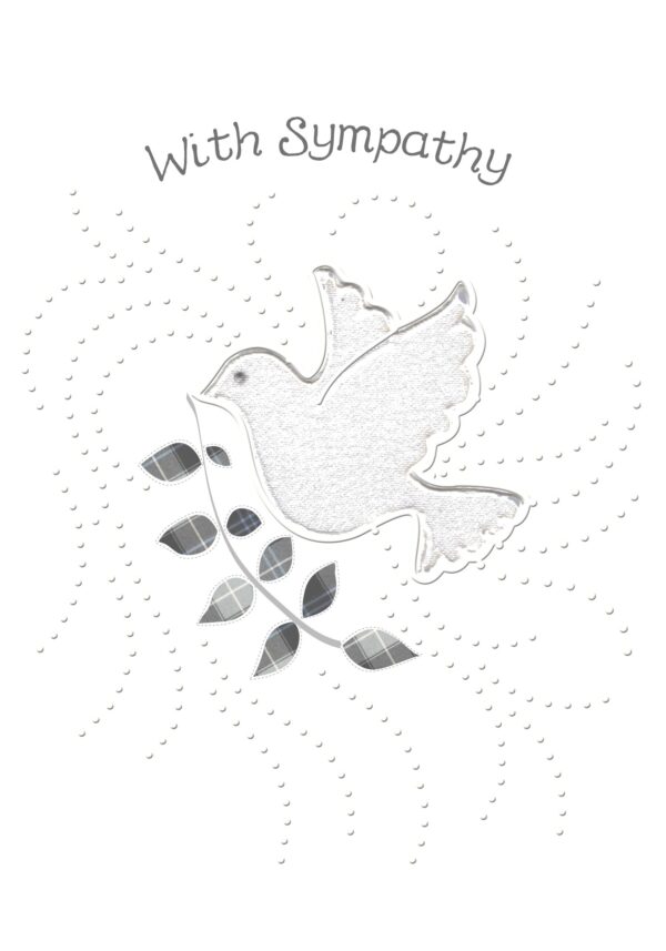 Sympathy Card White Dove WWSY04