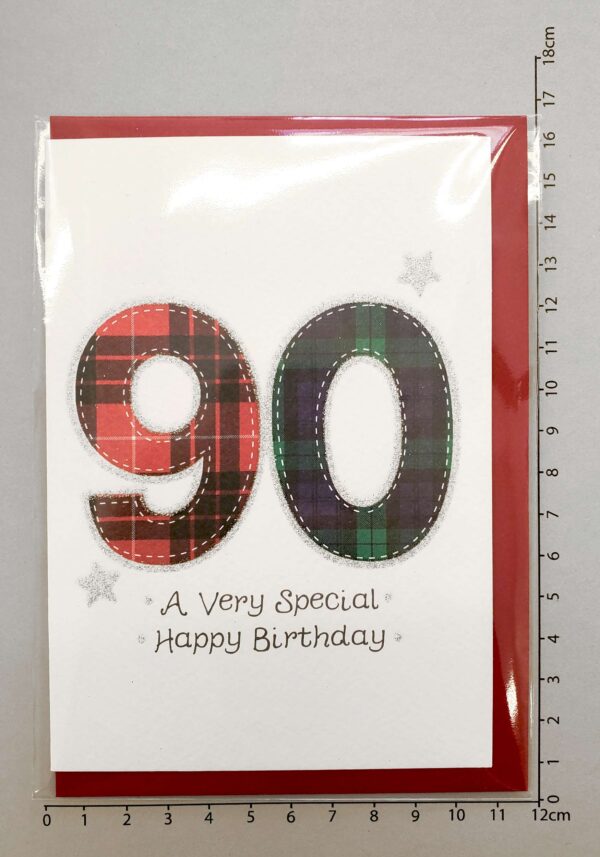 Scottish Birthday Card 90 WWTN90 - Image 2