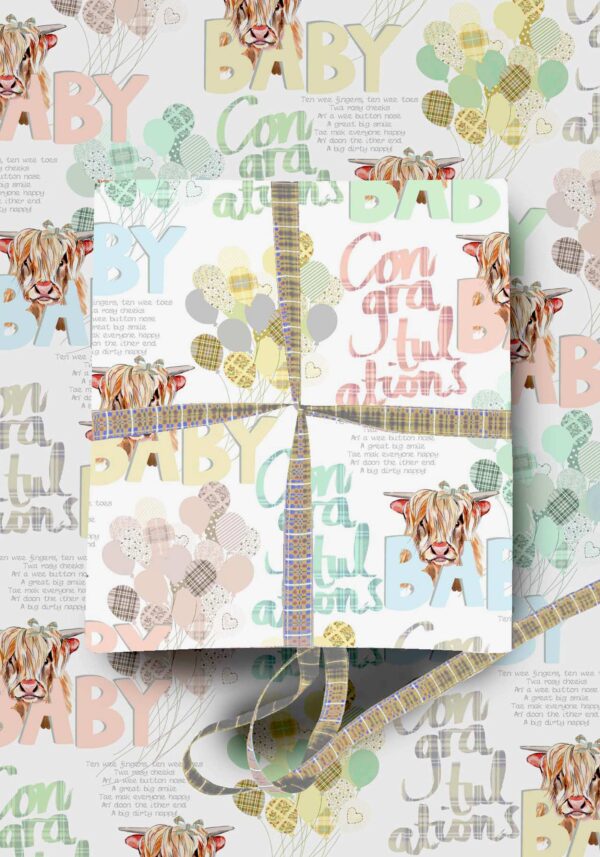 New Baby Wrapping Paper WRAP05