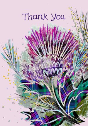 Thistle Thank You Card WWTY12
